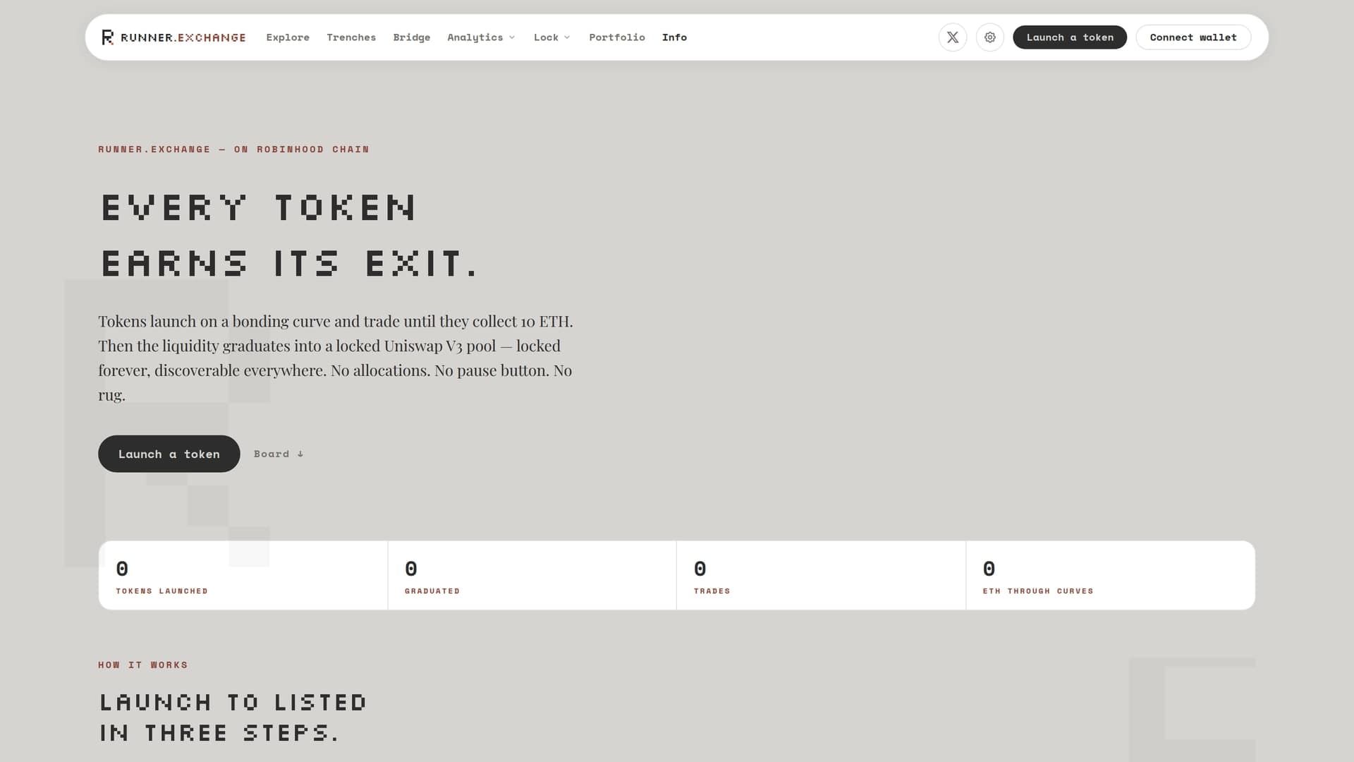 runner.exchange: web3 by Kevin. Solidity, Next.js, Indexer.